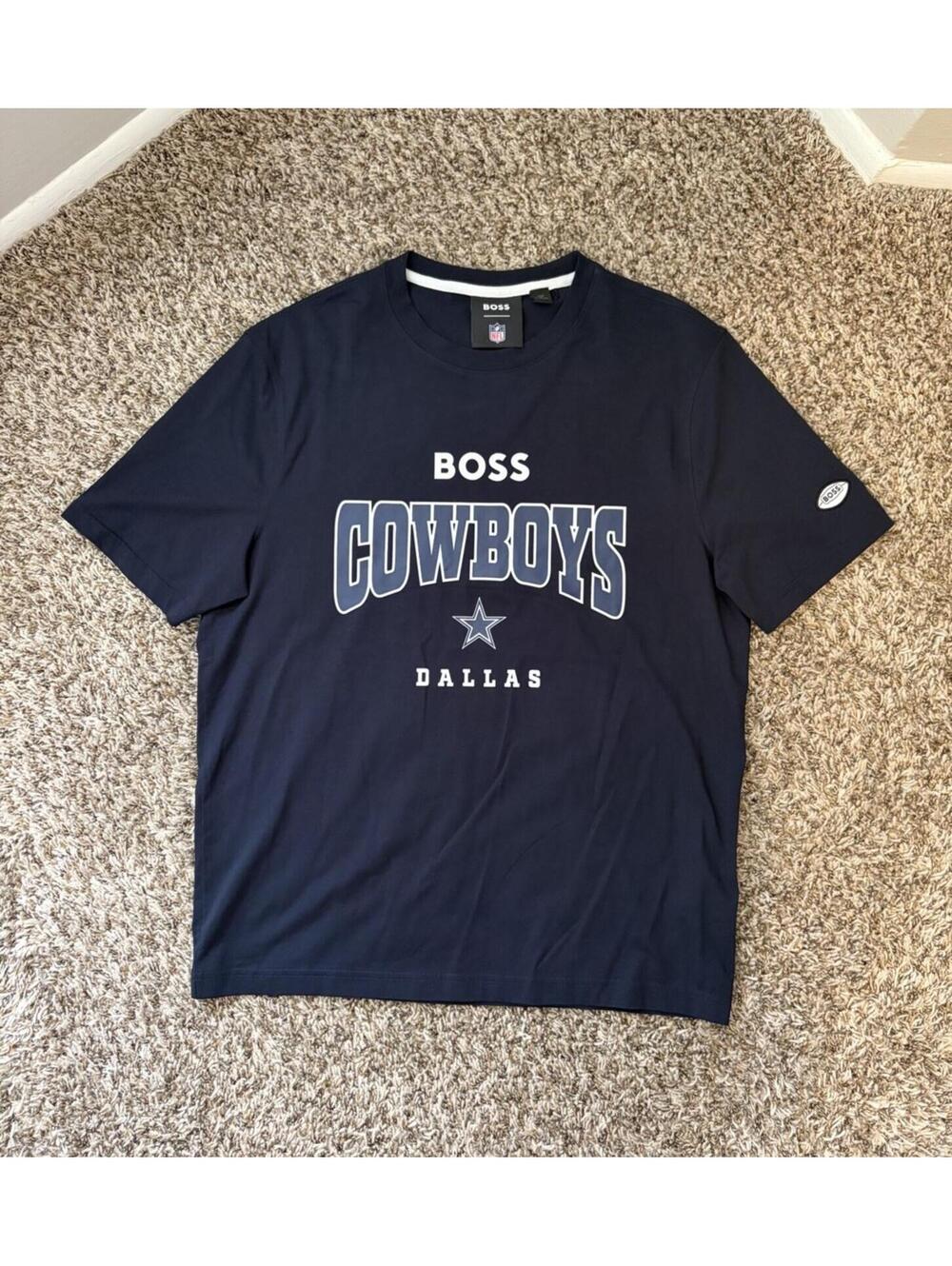 BOSS NFL Dallas Cowboys Short-sleeve T-shirt Men’s Size Medium Navy Blue